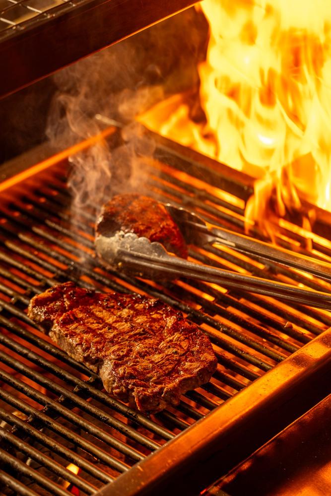 Steaks on the robata grill